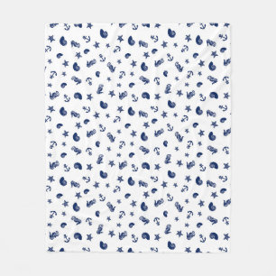 Cobertor De Velo Marine Motif com cavalos marinhos