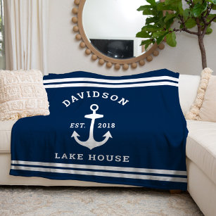 Cobertor De Velo Marinho Azul - Casa da Família Personalizada