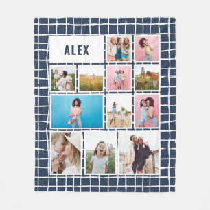 Cobertor De Velo Marinho azul de  12 foto moderna abstrato mínimo