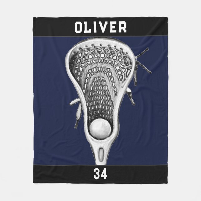 Cobertor De Velo Marinho da Equipe Lacrosse Azul (Frente)