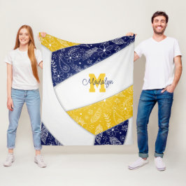 Cobertor De Velo marinho de rabo de artista vôlei azul de ouro