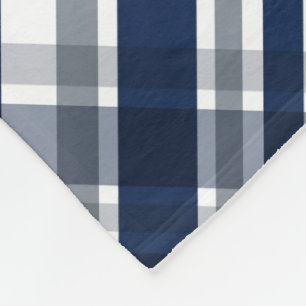 Cobertor De Velo Marinho de Ventilador Esportivo Xadrez Blue Silver