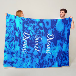 Cobertor De Velo Marinho Profundo Personaliza Água Fresca Do Oceano