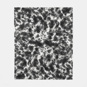 Cobertor De Velo Mármore Branco e Preto Elegante