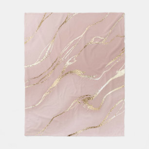 Cobertor De Velo Mármore rosa com veias ouros