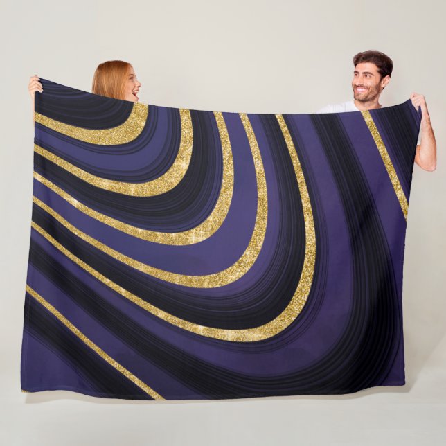 Cobertor De Velo Mármore roxo azul escuro (In Situ)