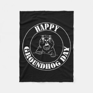 Cobertor De Velo Marmota Engraçada Gritando Feliz Dia da Marmota