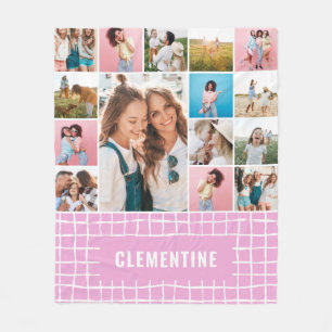 Cobertor De Velo Marque 16 foto moderna, cor-de-rosa simples, elega