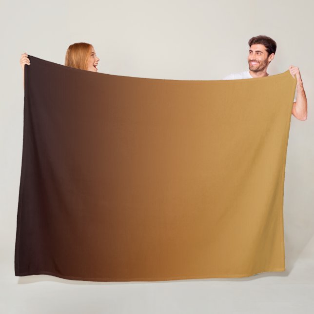 Cobertor De Velo Marrom Dourado Chocolate Cores Quentes (In Situ)