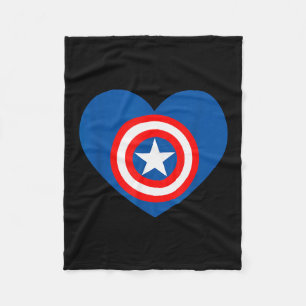 Cobertor De Velo Marvel Capitão América Vingadores Coração Amor Val