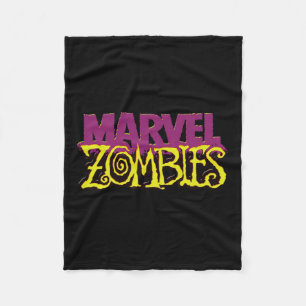 Cobertor De Velo Marvel Zombies Logotipo oficial de cor Dia das Bru