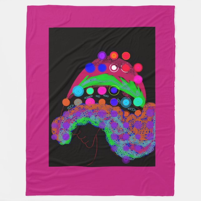 Cobertor De Velo Marvelous Miss Funny Girl (Frente)