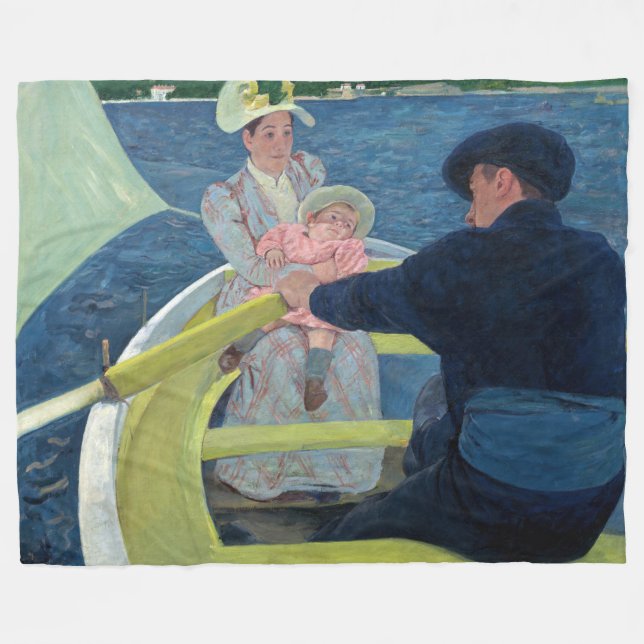Cobertor De Velo Mary Cassatt - A Festa do Barco (Frente (Horizontal))