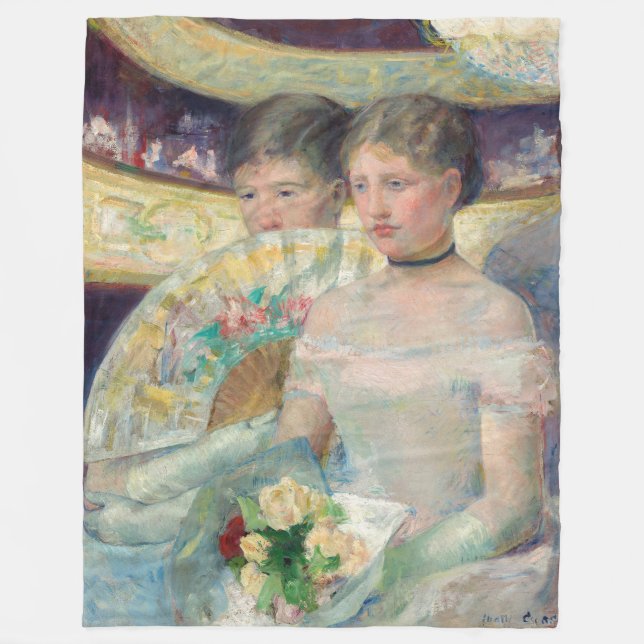 Cobertor De Velo Mary Cassatt - O Loge (Frente)