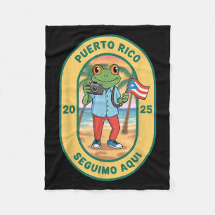 Cobertor De Velo Más Fotos Porto Rico Bandeira Riquenha Funny Sapo