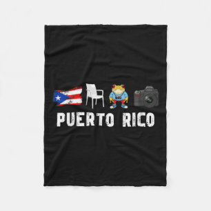 Cobertor De Velo Más Fotos Porto Rico Bandeira Riquenha Funny Sapo