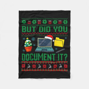 Cobertor De Velo Mas Você Não Fez Isso Engraçado Escritório Natal S
