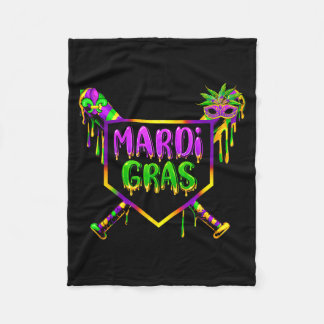 Cobertor De Velo Máscara de Carnaval de Mardi Gras de Beisebol Sorv