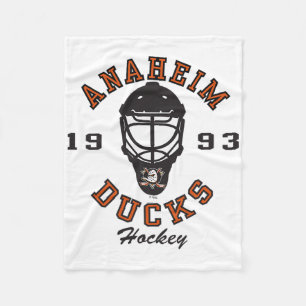 Cobertor De Velo Máscara de Hockey Anaheim Ducks Branca Licenciada