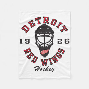 Cobertor De Velo Máscara de hóquei Detroit Red Wings Cinza Licencia