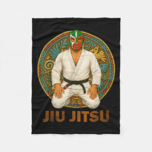 Cobertor De Velo Máscara Mexicana de Jiu Jitsu em Estilo Antigo Luc