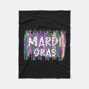 Cobertor De Velo Máscara Vintage Mardi Gras Contas Groovy Desfile
