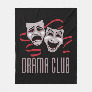 Cobertor De Velo Máscaras de Comédia e Tragédia do Clube de Teatro