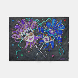 Cobertor De Velo Máscaras de Jester Comédia/Tragédia