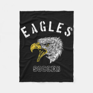 Cobertor De Velo Mascote da Equipe de Espírito da Escola de Futebol