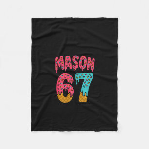 Cobertor De Velo Mason 67 Sorvete Meme Engraçado Seis Sete (em Ck)