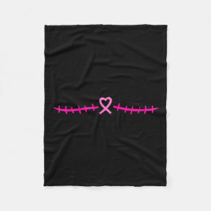 Cobertor De Velo Mastectomia Câncer da Mama Fita Rosa Sobrevivente