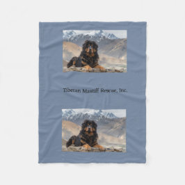 Cobertor De Velo Mastim tibetano em Montanhas Fleece Blanket
