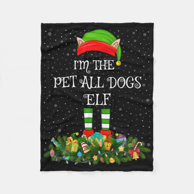 Cobertor De Velo Matching Family Group I'm The Pet All Dogs Elf Chr (Frente)