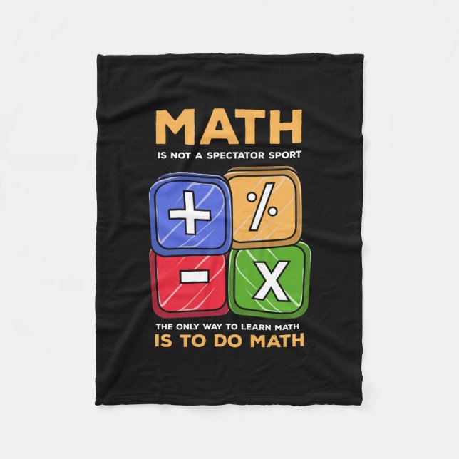 Cobertor De Velo Matemática (Frente)