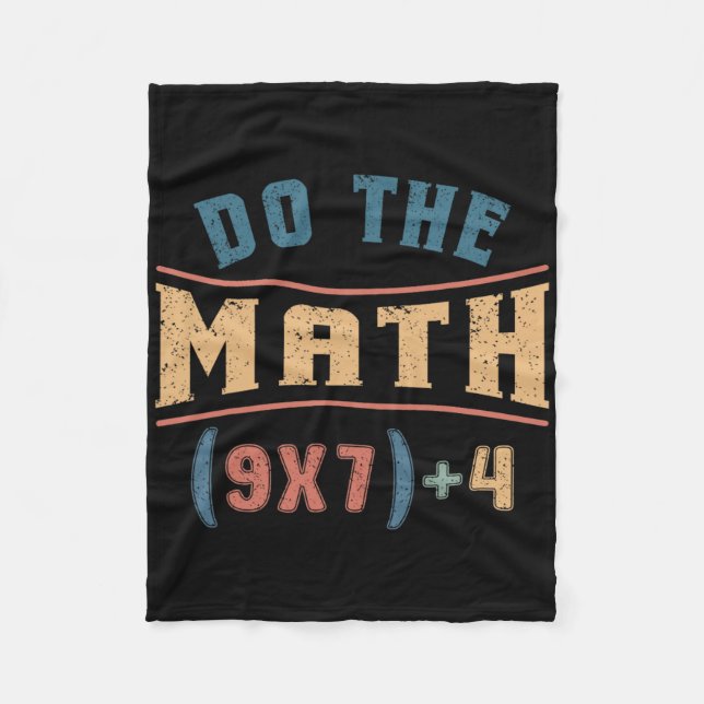 Cobertor De Velo Matemática Divertida 67 Equação de Meme Faça as Co (Frente)
