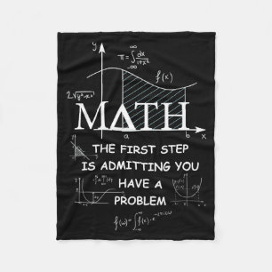 Cobertor De Velo Matemática O Primeiro Passo É Admitir Que Você Tem