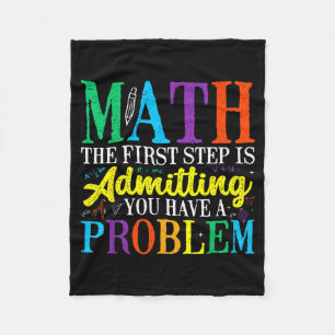 Cobertor De Velo Matemática o primeiro passo é admitir ter um probl
