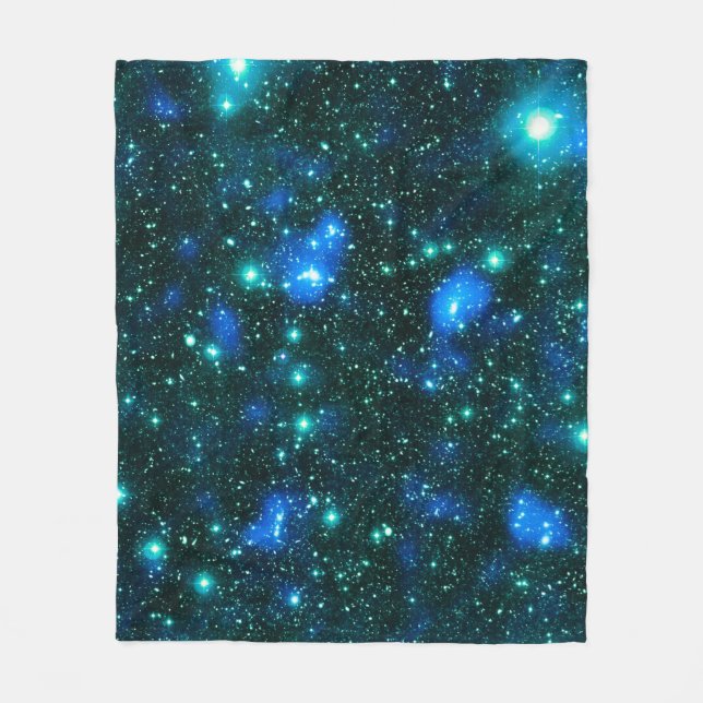 Cobertor De Velo Matéria Escura Azul Teal (Frente)