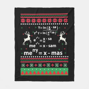COBERTOR DE VELO MATH CHRISTMAS