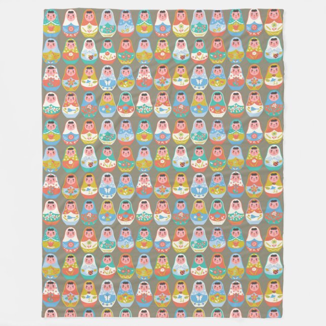 Cobertor De Velo Matreshka Fleece Blanket (Frente)