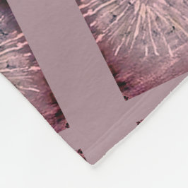 Cobertor De Velo Mauve Flowe Fleece Blanket