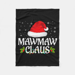 Cobertor De Velo Mawmaw Claus Luzes de Natal Família de Pijama do P