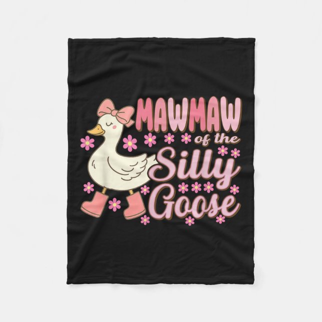 Cobertor De Velo Mawmaw Goose On The Loose Funny Birthday Matching  (Frente)