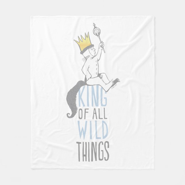 Cobertor De Velo Máx. | O Rei de Todas as Coisas Selvagens - Azul (Frente)