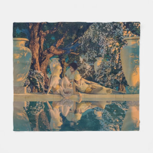 Cobertor De Velo Maxfield Parrish O Jardim de Alá 1918 Arte Fina