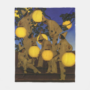 Cobertor De Velo Maxfield Parrish Os Portadores de Lanternas 1908 V