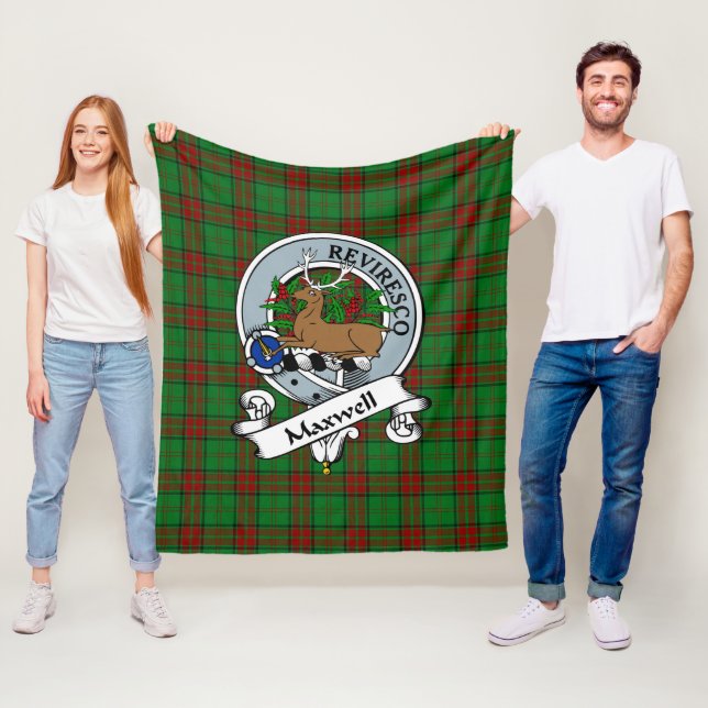 Cobertor De Velo Maxwell Hunting Clan Crachá Tartan Xadrez (In Situ)