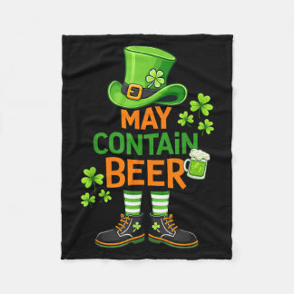 Cobertor De Velo May Contain Beer Funny St Patrick Day Humor