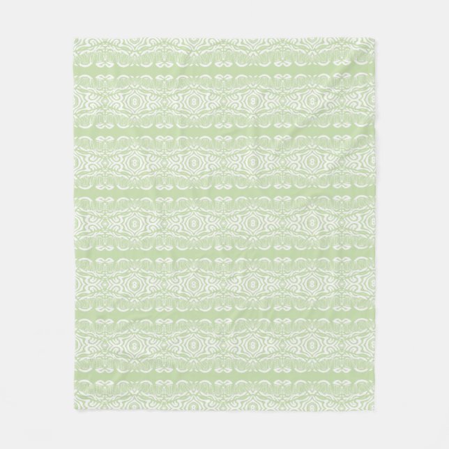 Cobertor De Velo Mazipoodles Kente Savannah Sunshine - Mint White  (Frente)