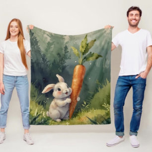 Cobertor De Velo Meadow Bunny Sonha: Cozy Fleece Blanket